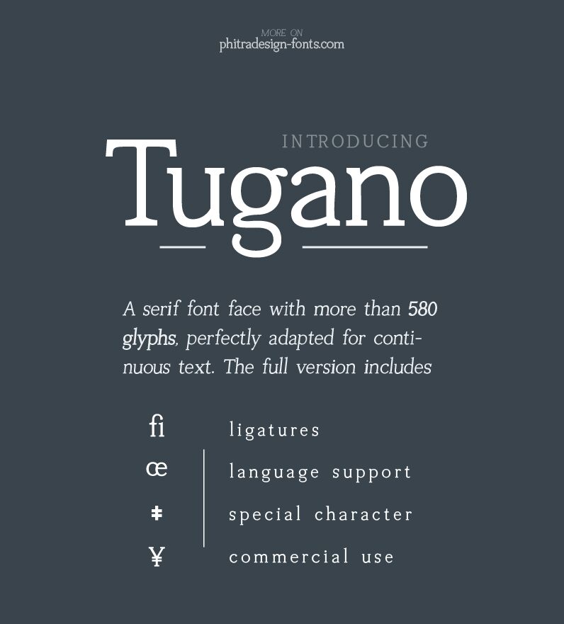 Tugano Czcionka