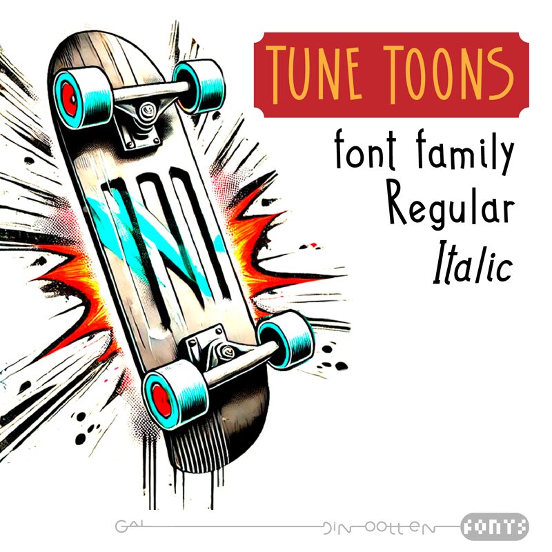 Tune Toons Schriftart