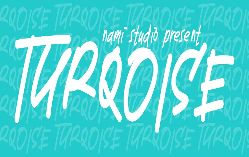 TURQOISE Schriftart