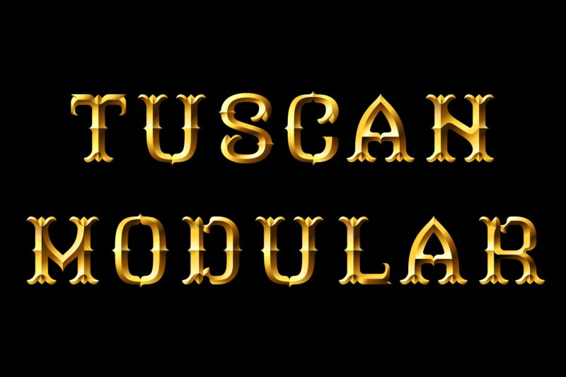 Tuscan Modular Schriftart