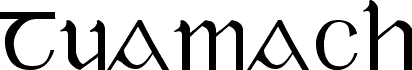 Vorschau der Schriftart Tuamach Regular