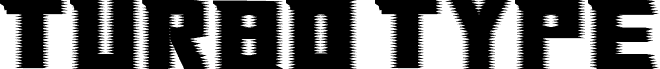 Turbo Type Five písmo