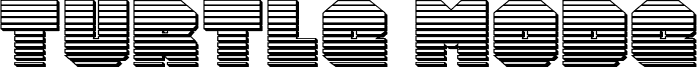Preview of the Turtle Mode Chrome font