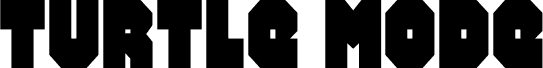 Preview of the Turtle Mode Condensed font