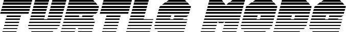 Preview of the Turtle Mode Gradient Italic font
