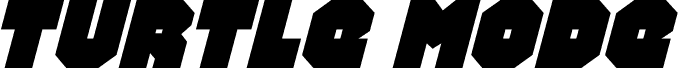 Preview of the Turtle Mode Italic font