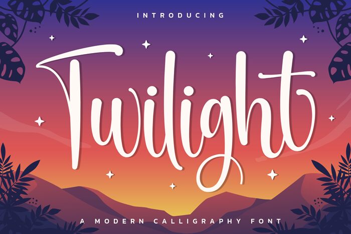 Twilight Schriftart