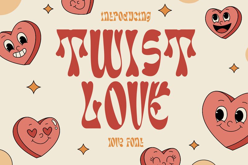 Twist Love Slant 字体
