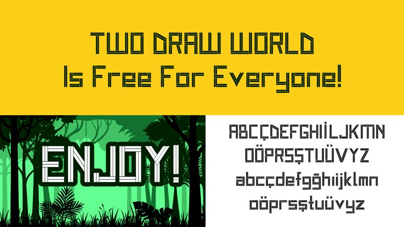 Two Draw World Schriftart