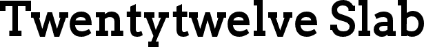 Twentytwelve Slab Bold