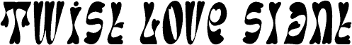 Twist Love Slant 字体
