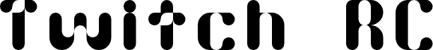 Preview of the Twitch RC Regular font