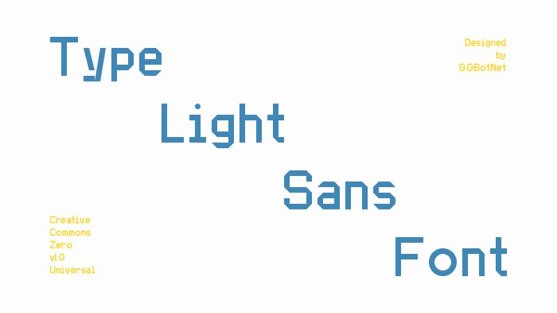 Type Light Sans Carattere