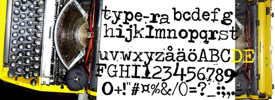 Type-Ra Schriftart