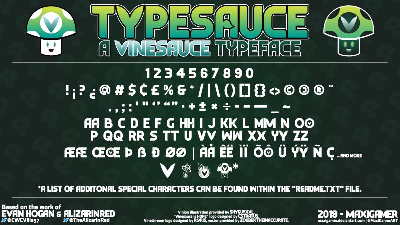 Typesauce Czcionka