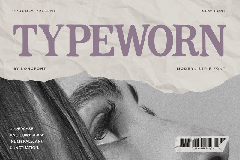 Typeworn Schriftart