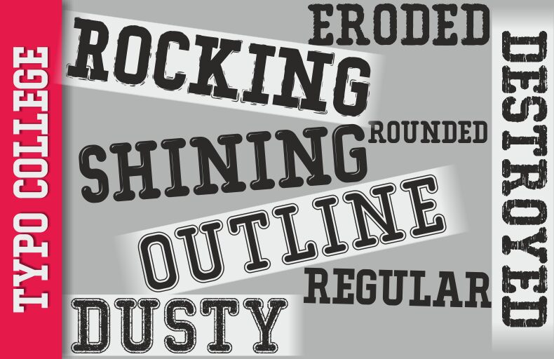 Typo College Schriftart
