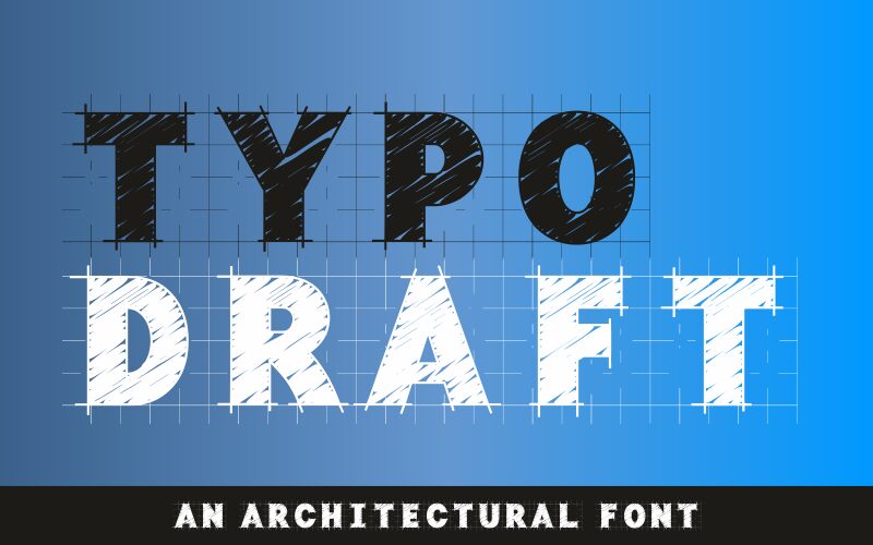 Typo Draft Schriftart