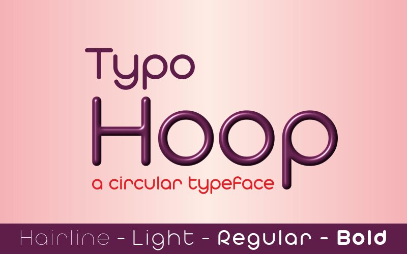 Typo Hoop Schriftart