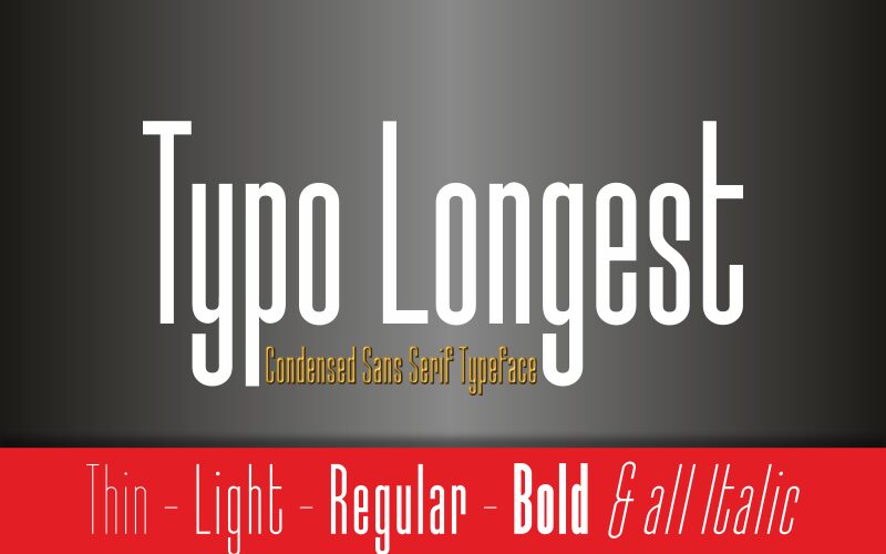 Typo-Longest Schriftart