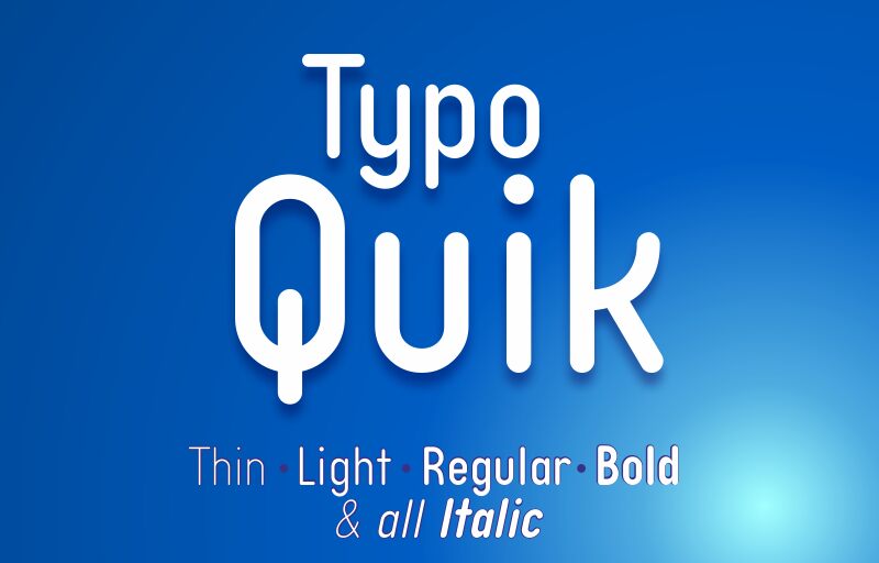 Typo Quik Schriftart