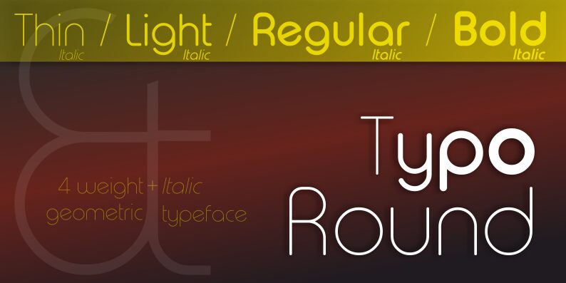 Typo Round Schriftart