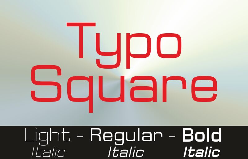 Typo Square Schriftart