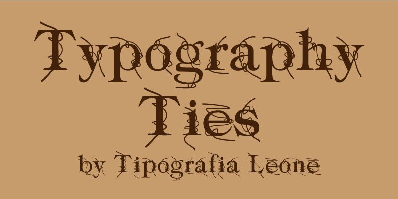 Typography ties Font