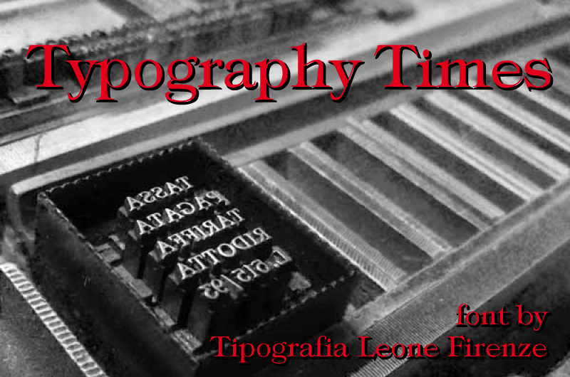 Typography times Carattere