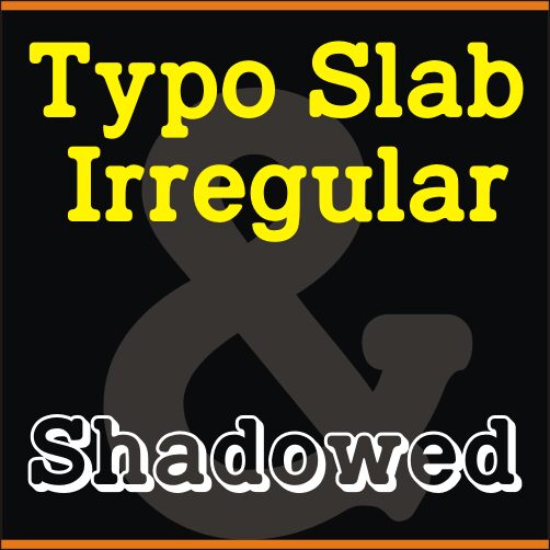 TypoSlab Irregular Schriftart