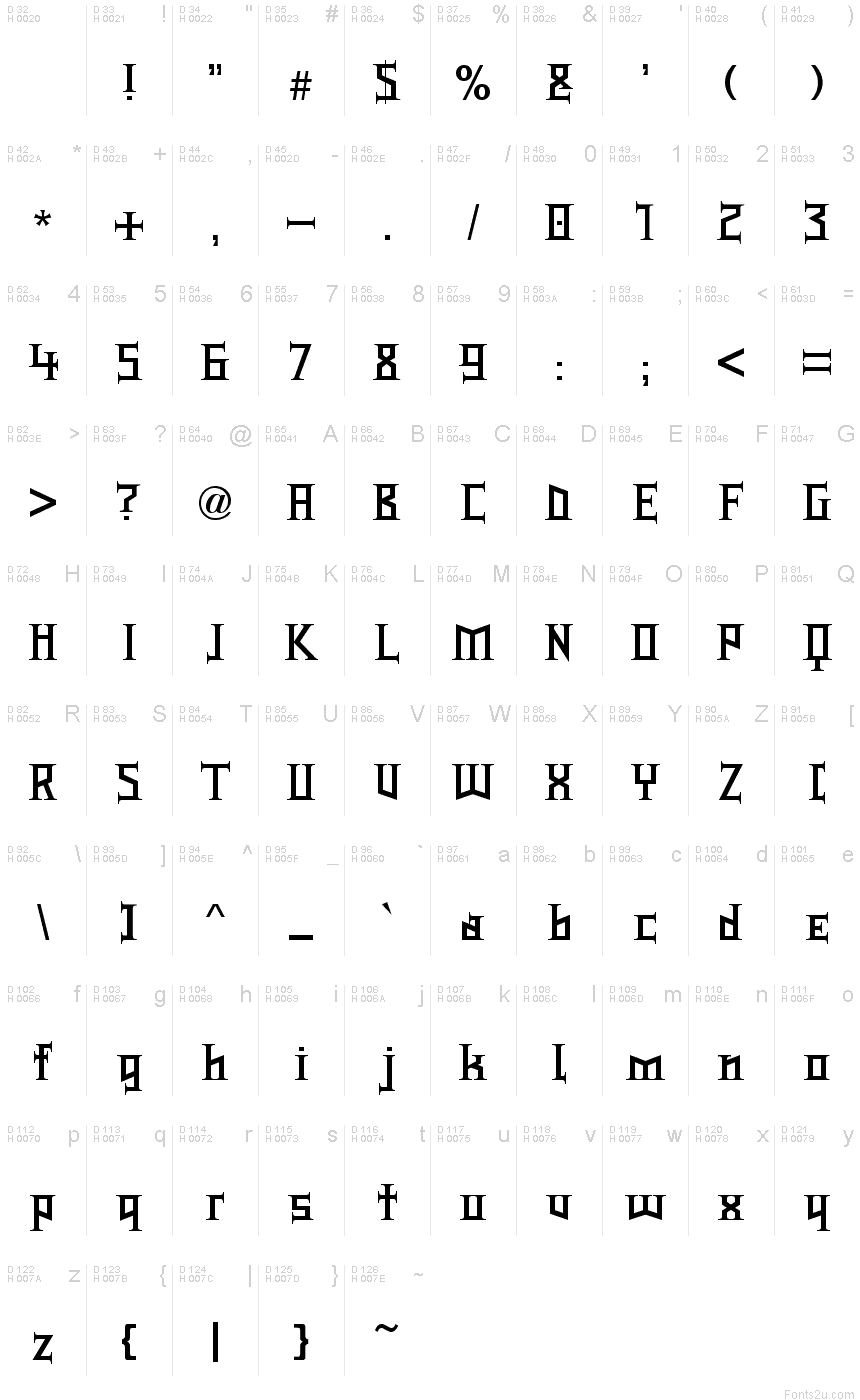 type-knight-font-fonts2u