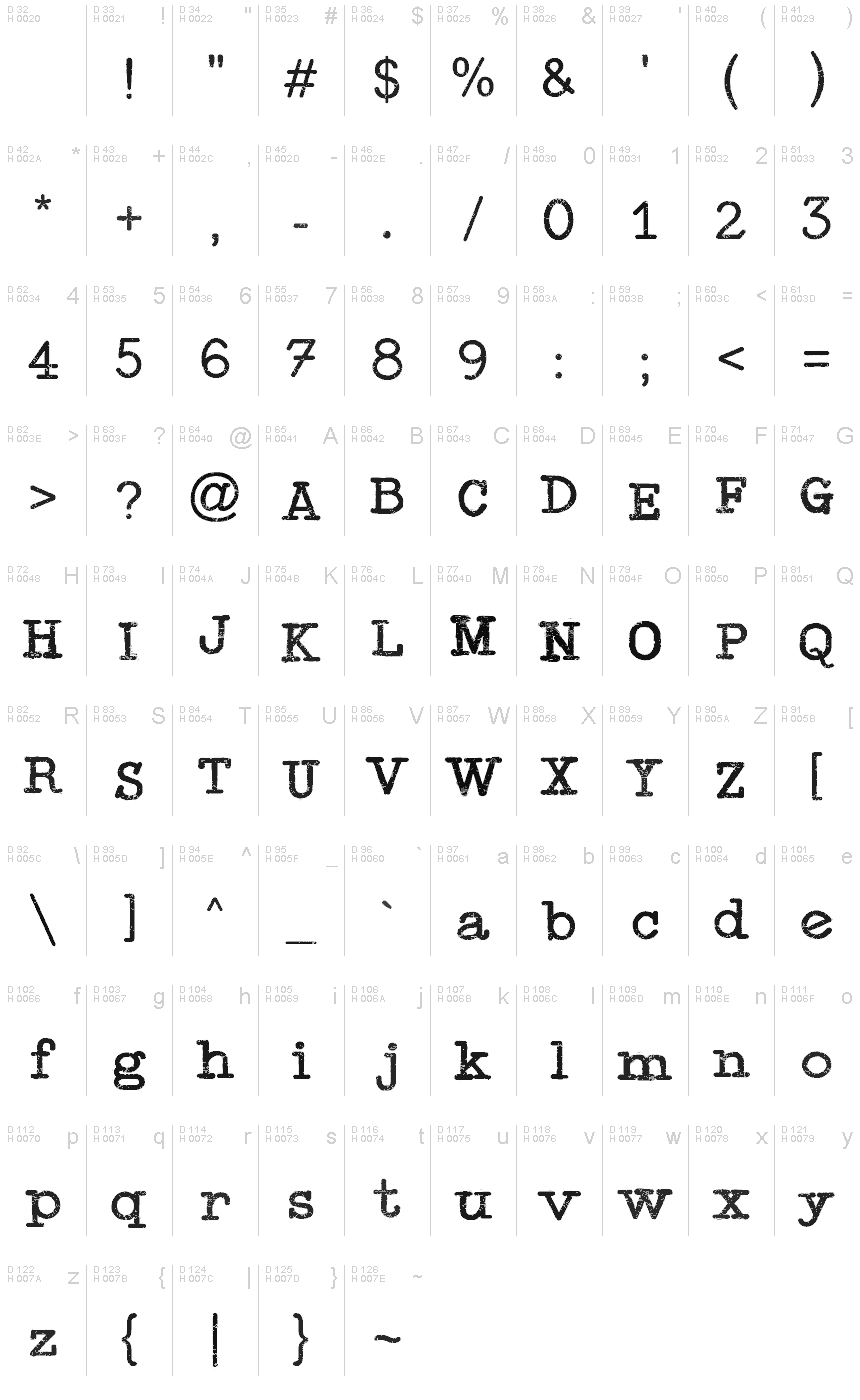 typewriter-press-font-fonts2u