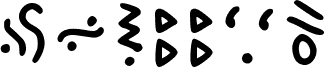 Preview of the Tyliish Regular font