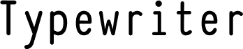 Typewriter_Condensed_Demi