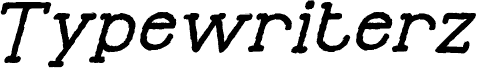 Typewriterz Demo Italic