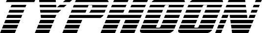 Ukážka písma Typhoon Gradient Italic