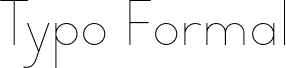 Typo Formal Light Demo