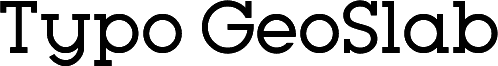 Typo GeoSlab Regular Demo