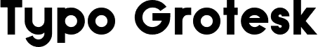 Typo Grotesk Black