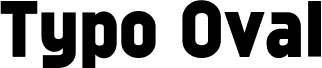 Typo Oval Black Demo