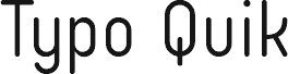 Typo Quik Light Demo