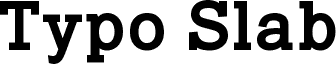 Typo Slab Bold