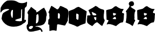 TypoasisBoldGothic