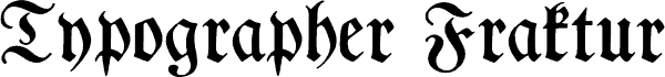 TypographerFraktur Medium
