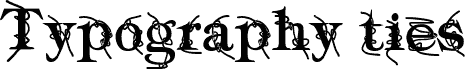 Typography ties Bold