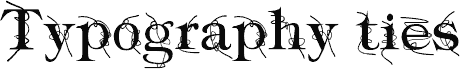 Typography ties