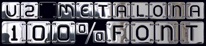U2 Metalona* Schriftart
