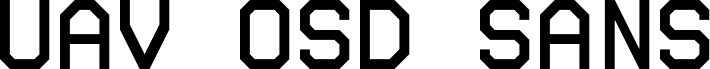 UAV OSD Sans Mono