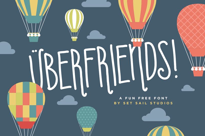 Uberfriends Schriftart