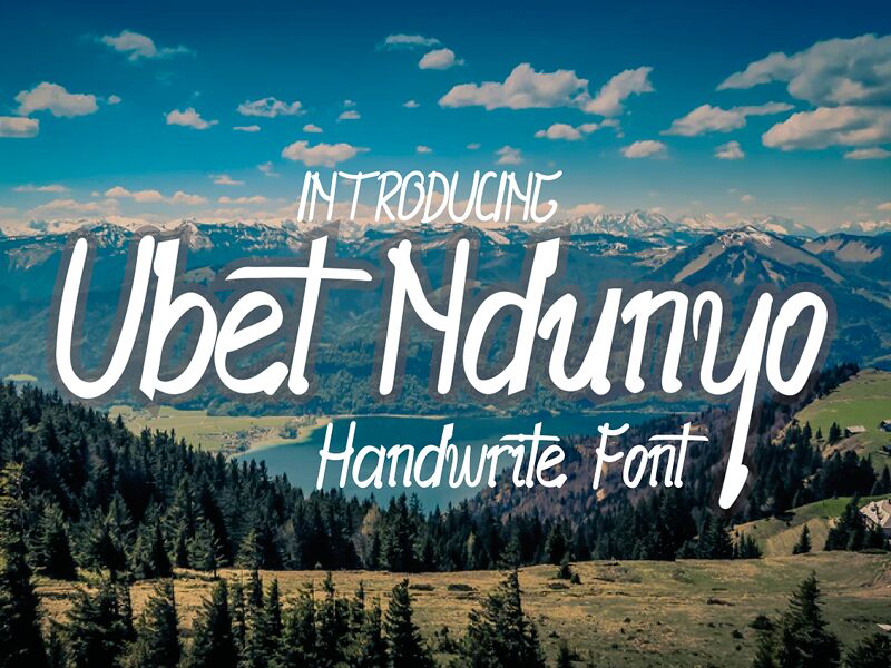 Ubet Nduyo Druh písma